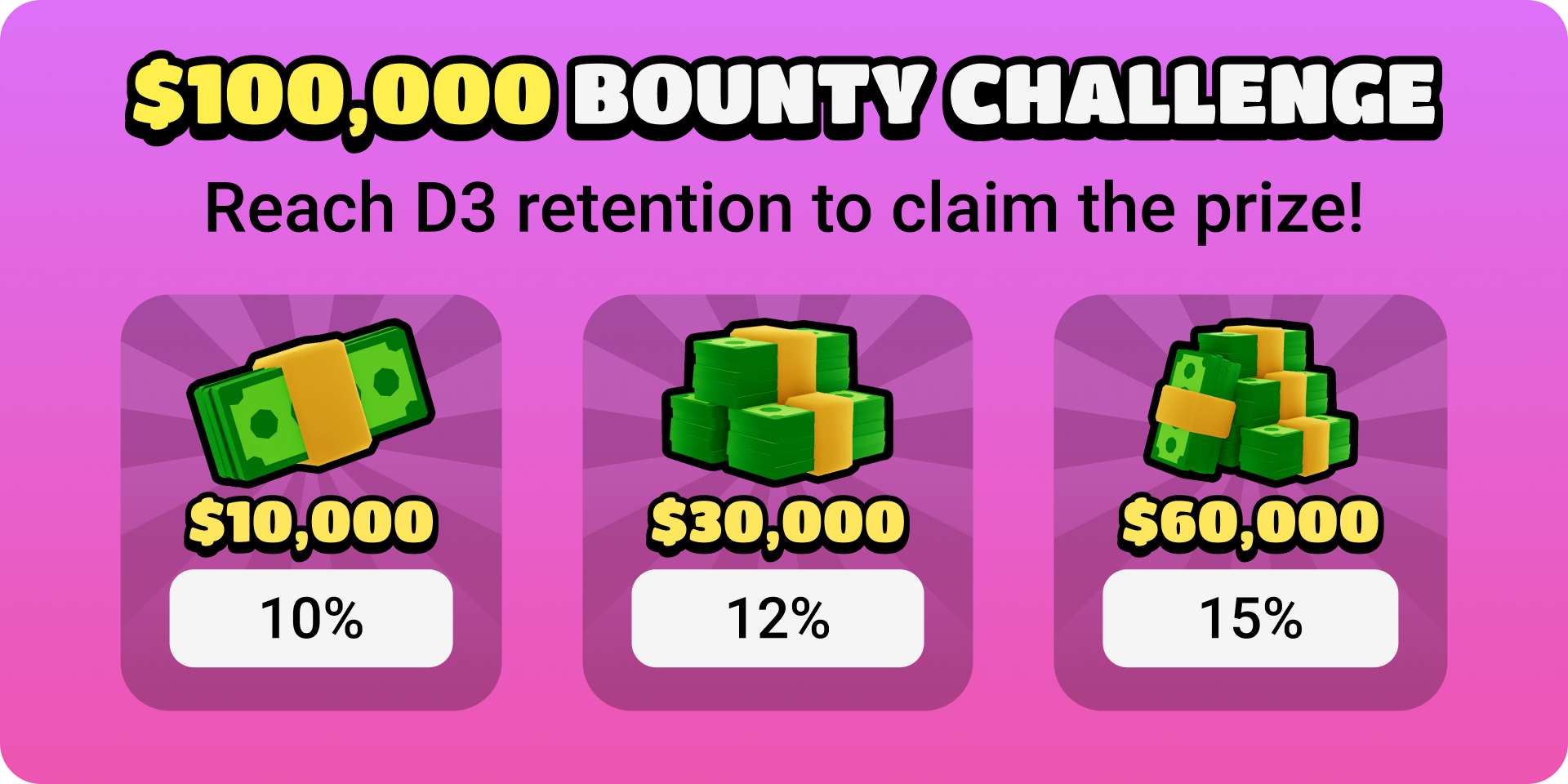 100k usd game retention bounty challenge banner pink final 